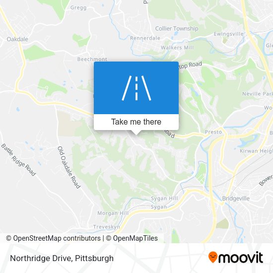Northridge Drive map