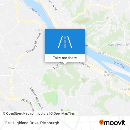 Mapa de Oak Highland Drive
