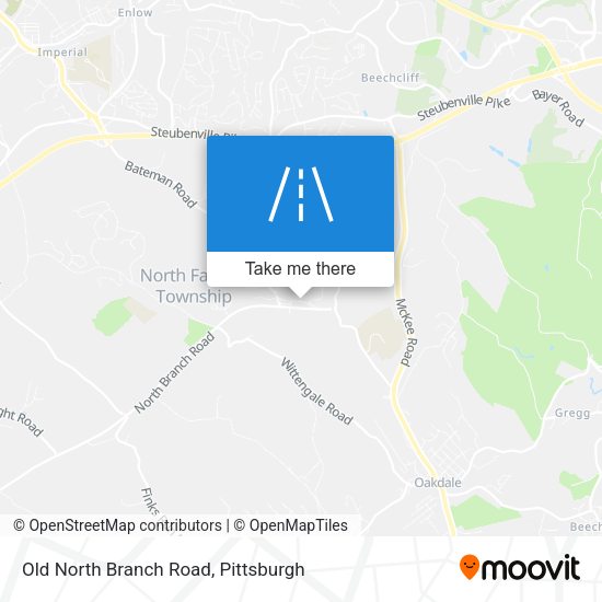 Old North Branch Road map