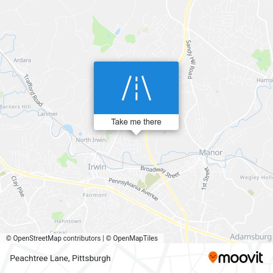 Mapa de Peachtree Lane