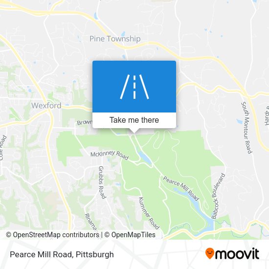 Mapa de Pearce Mill Road