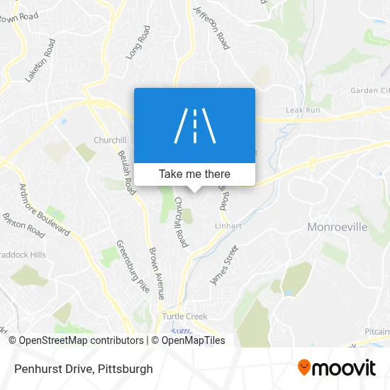 Penhurst Drive map
