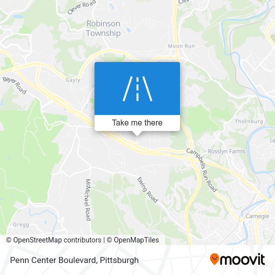 Mapa de Penn Center Boulevard