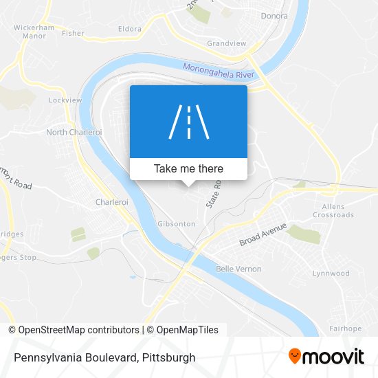 Pennsylvania Boulevard map
