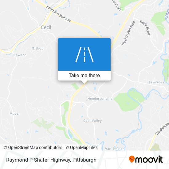Raymond P Shafer Highway map