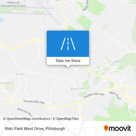 Mapa de Ridc Park West Drive