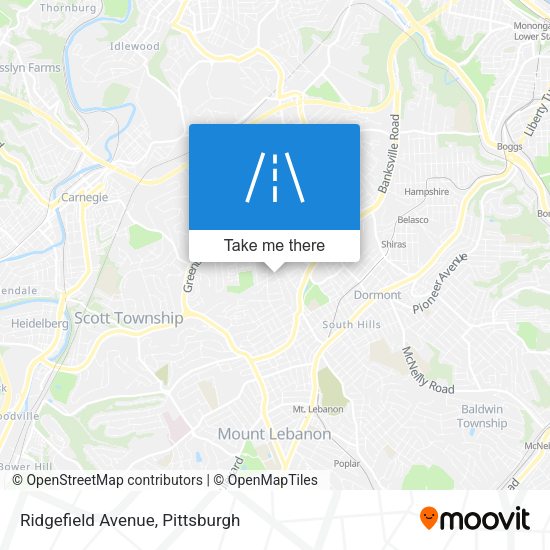 Ridgefield Avenue map