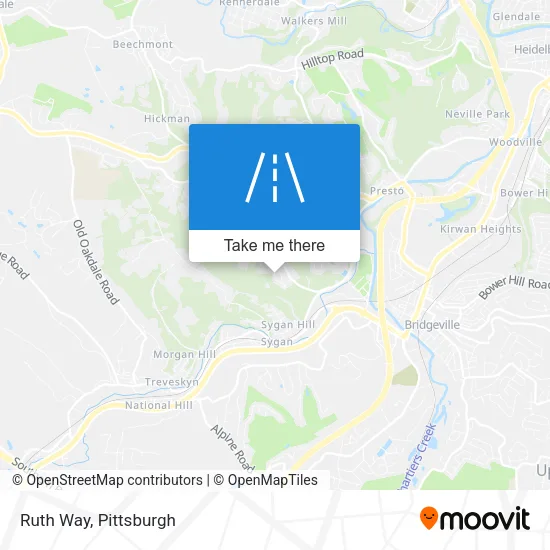 Ruth Way map