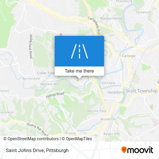 Mapa de Saint Johns Drive