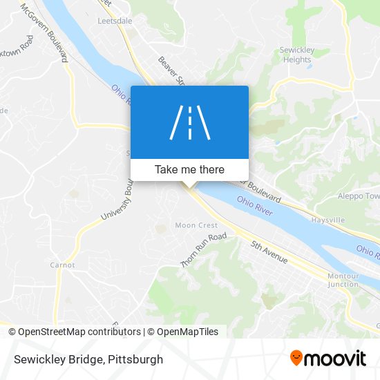 Mapa de Sewickley Bridge