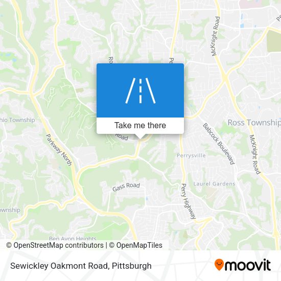 Sewickley Oakmont Road map
