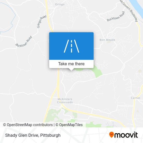 Shady Glen Drive map