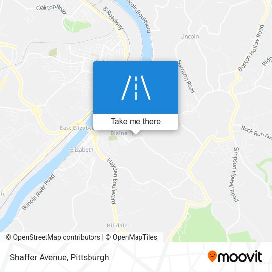 Mapa de Shaffer Avenue
