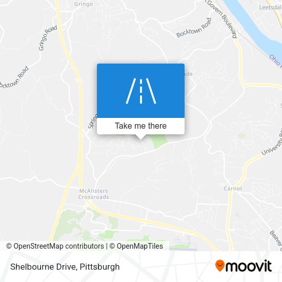 Mapa de Shelbourne Drive