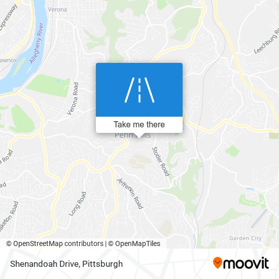 Shenandoah Drive map