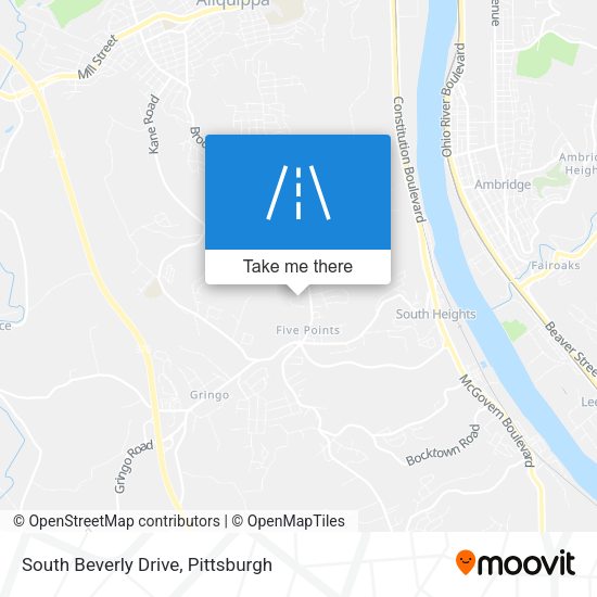 Mapa de South Beverly Drive