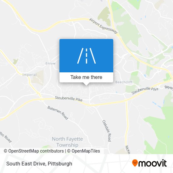 South East Drive map