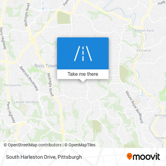 South Harleston Drive map