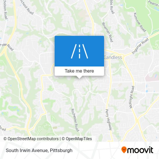 South Irwin Avenue map