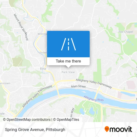 Spring Grove Avenue map