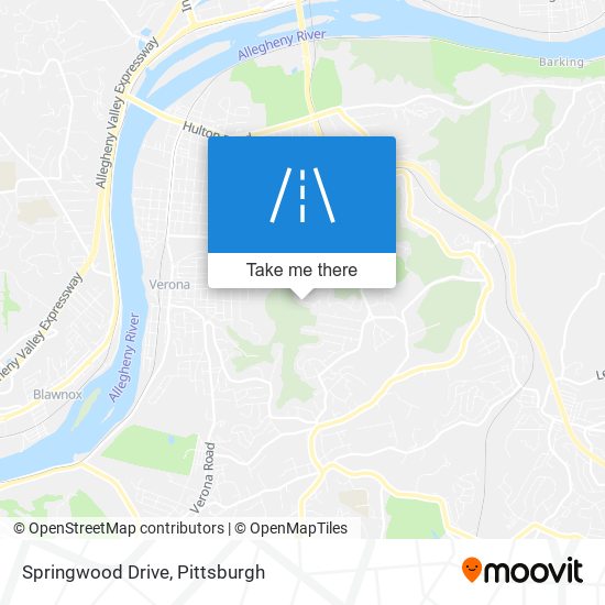 Springwood Drive map