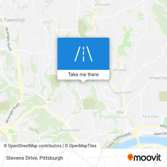 Stevens Drive map