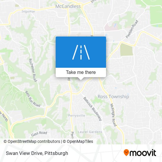 Swan View Drive map