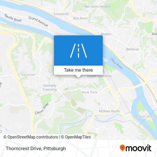 Thorncrest Drive map
