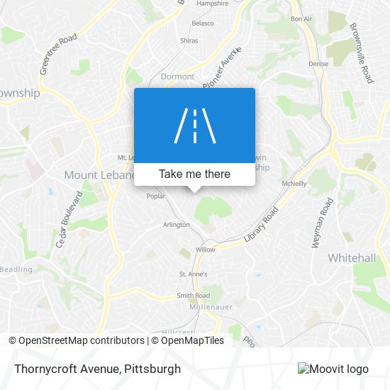 Mapa de Thornycroft Avenue