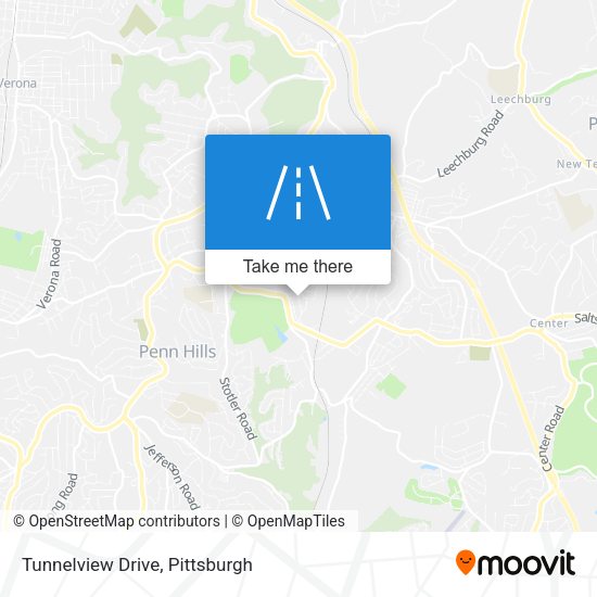Tunnelview Drive map