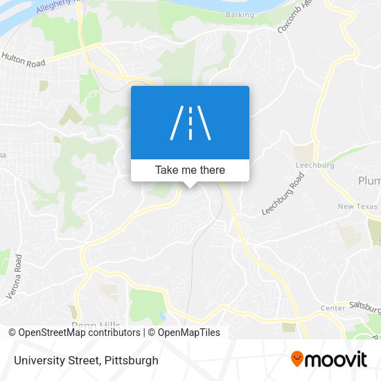 University Street map