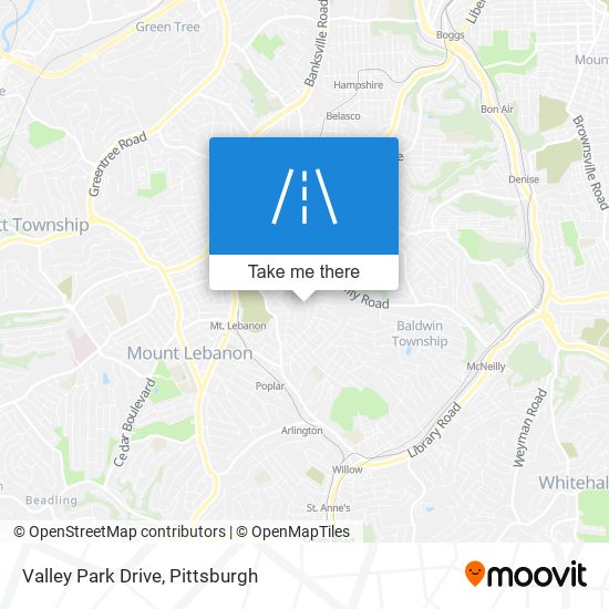 Valley Park Drive map