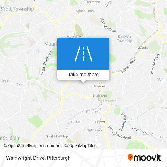 Wainwright Drive map