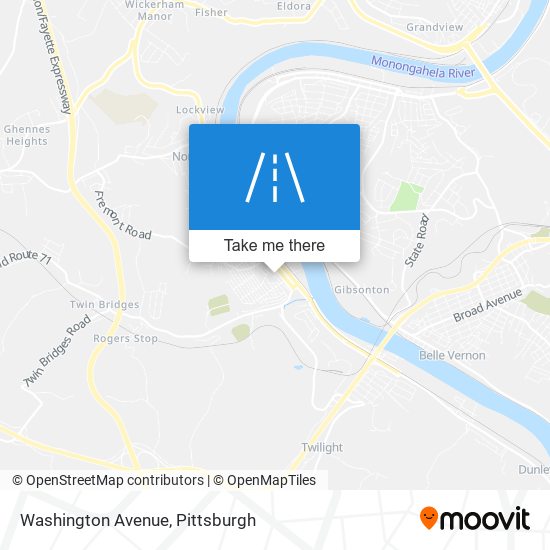 Mapa de Washington Avenue