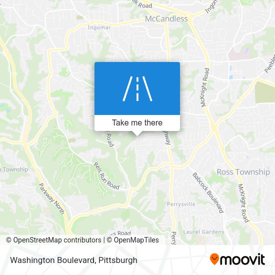 Mapa de Washington Boulevard