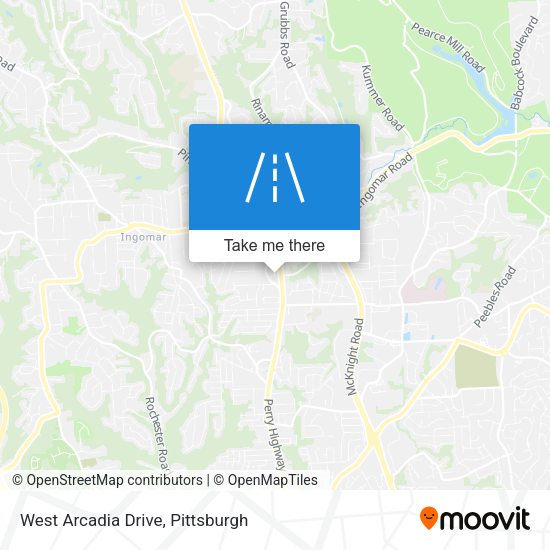 Mapa de West Arcadia Drive