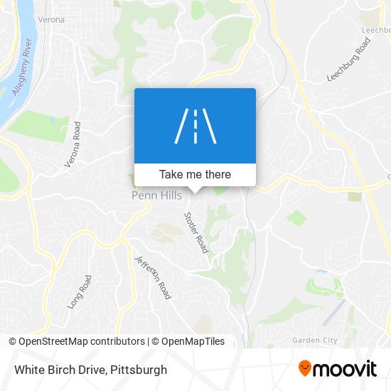 White Birch Drive map