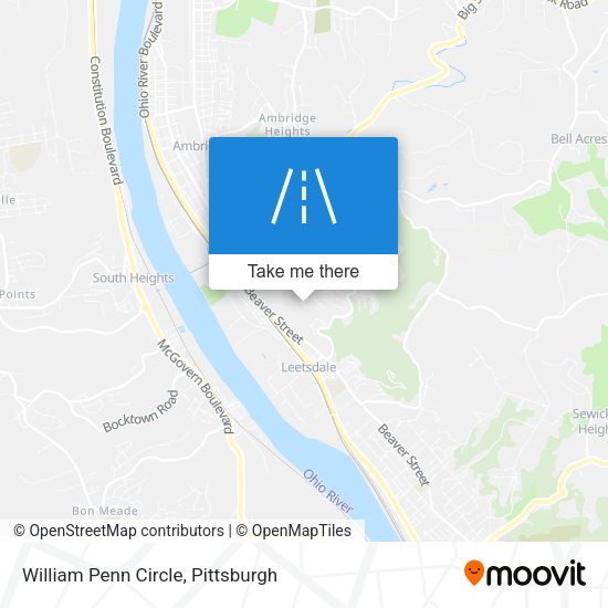 Mapa de William Penn Circle