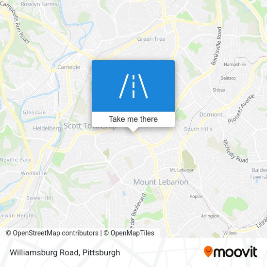 Mapa de Williamsburg Road