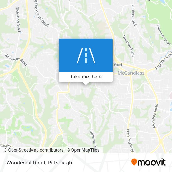 Mapa de Woodcrest Road