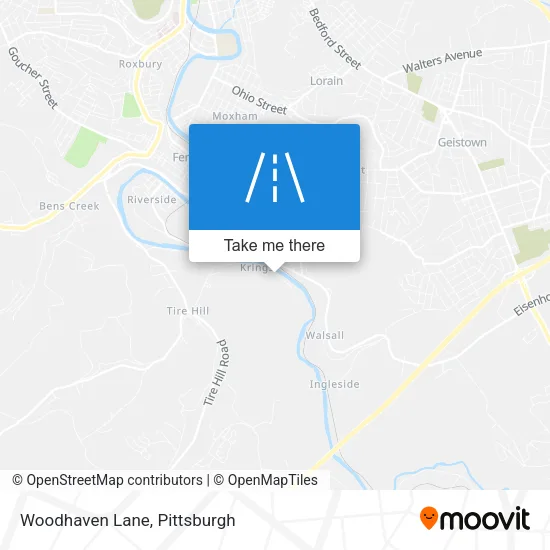 Mapa de Woodhaven Lane