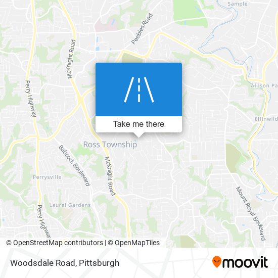 Woodsdale Road map