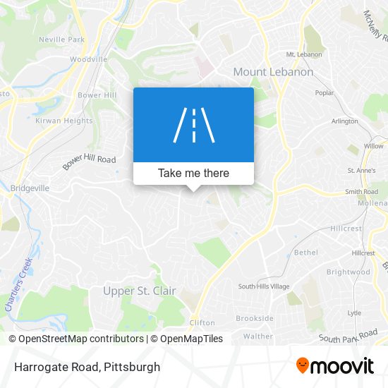 Mapa de Harrogate Road