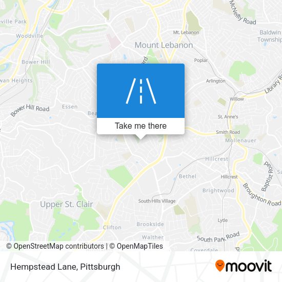 Mapa de Hempstead Lane