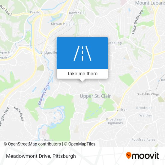 Meadowmont Drive map