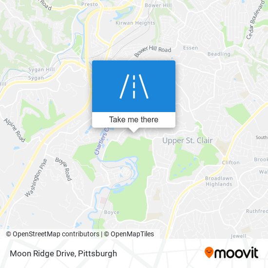 Moon Ridge Drive map