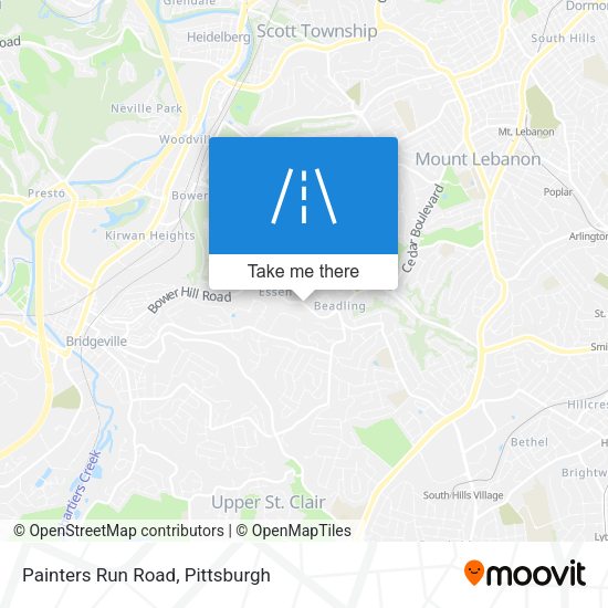 Mapa de Painters Run Road