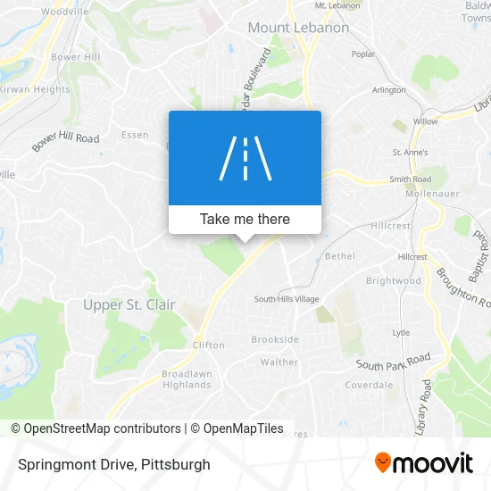 Springmont Drive map