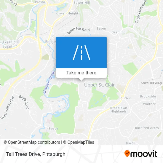 Tall Trees Drive map