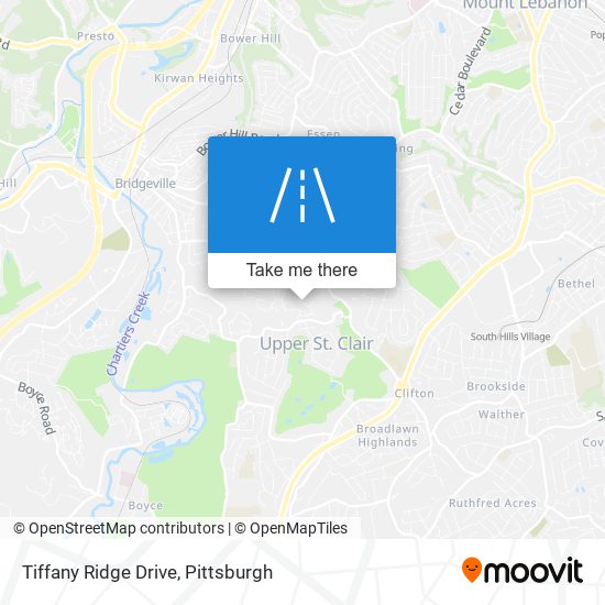 Mapa de Tiffany Ridge Drive